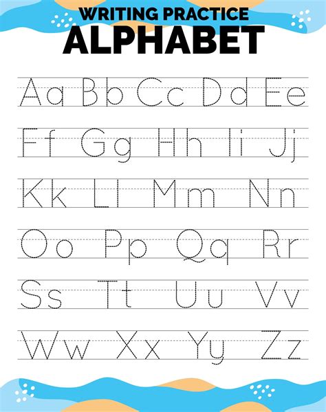 Free Letter Tracing Worksheets .